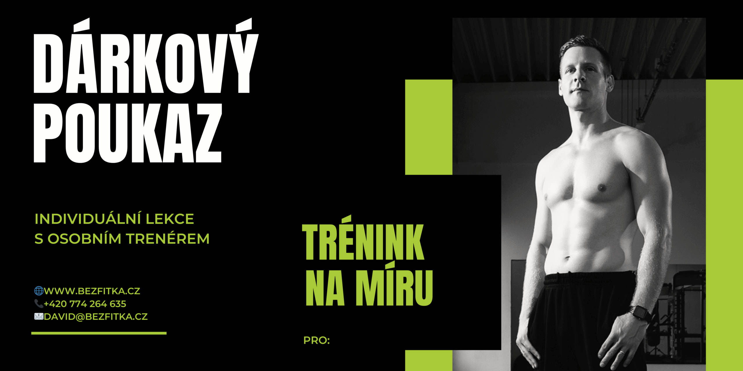 Osobní trenér Liberec - dárkový poukaz 